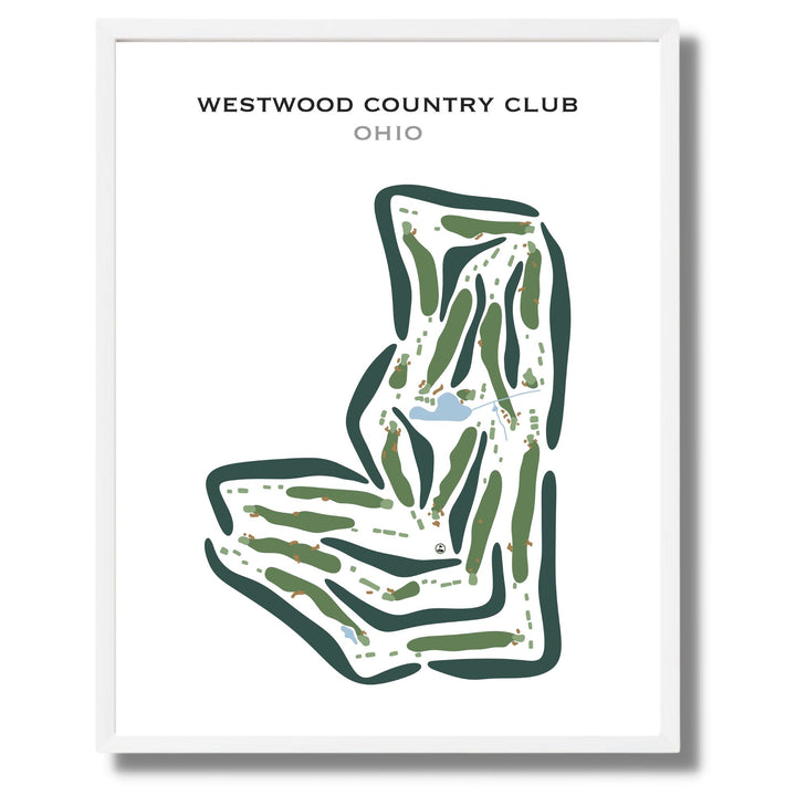 Westwood Country Club, Ohio - Printed Golf Courses