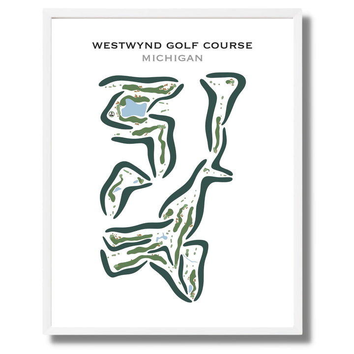 Westwynd Golf Course, Michigan - Printed Golf Courses