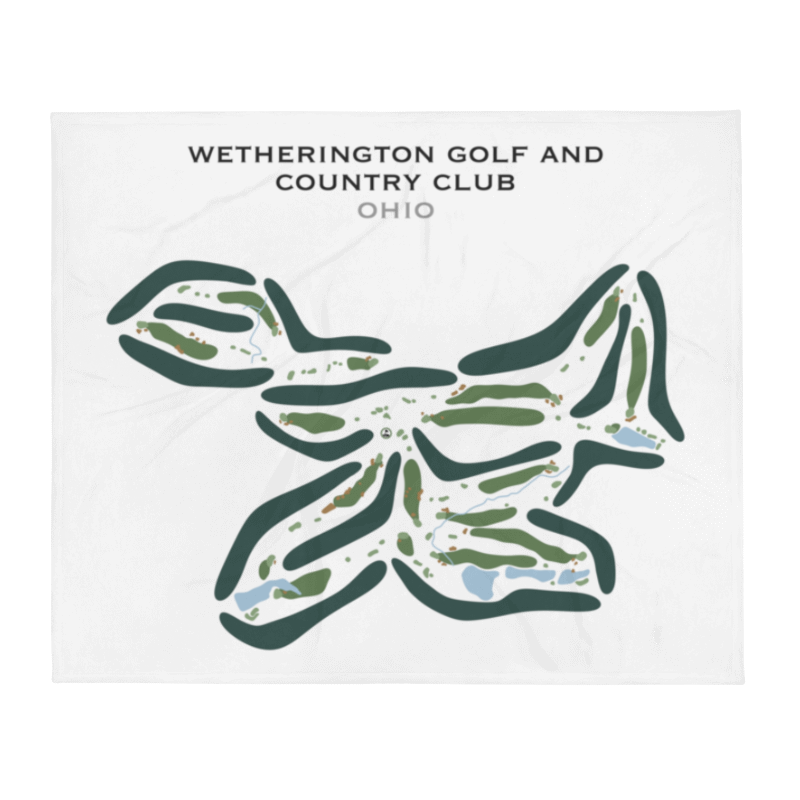 Wetherington Golf & Country Club, Ohio - Printed Golf Courses