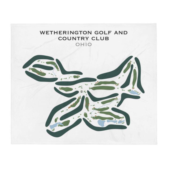 Wetherington Golf & Country Club, Ohio - Printed Golf Courses