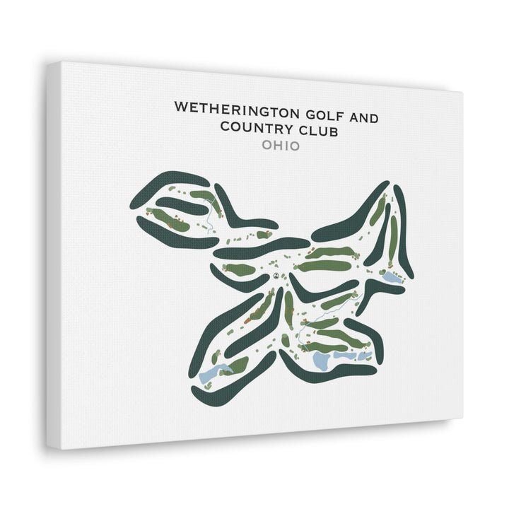 Wetherington Golf & Country Club, Ohio - Printed Golf Courses