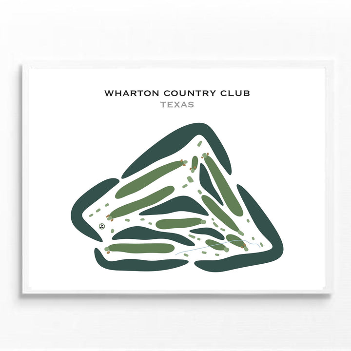 Wharton Country Club, Texas - Printed Golf Courses