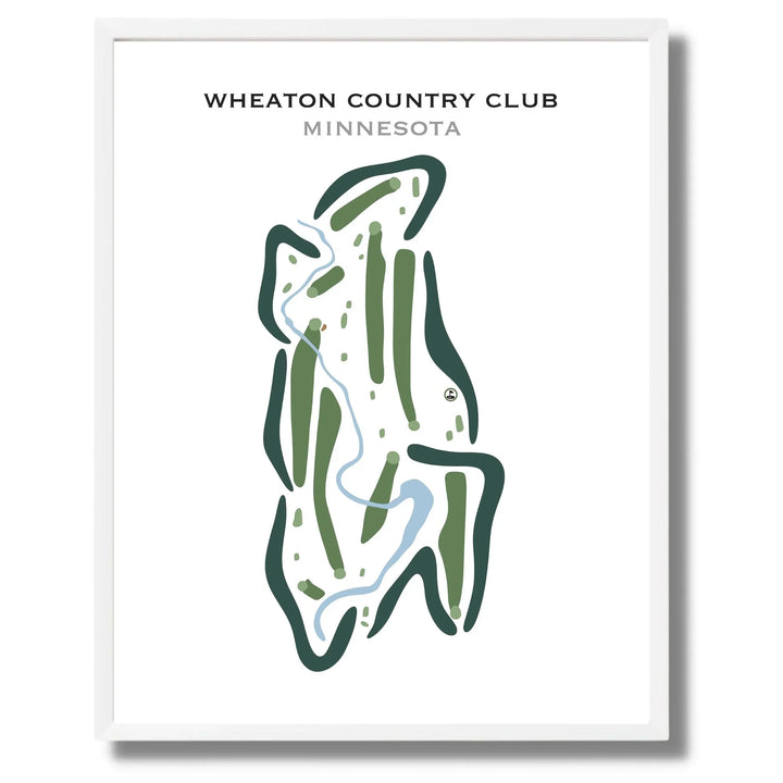 Wheaton Country Club, Minnesota - Printed Golf Courses