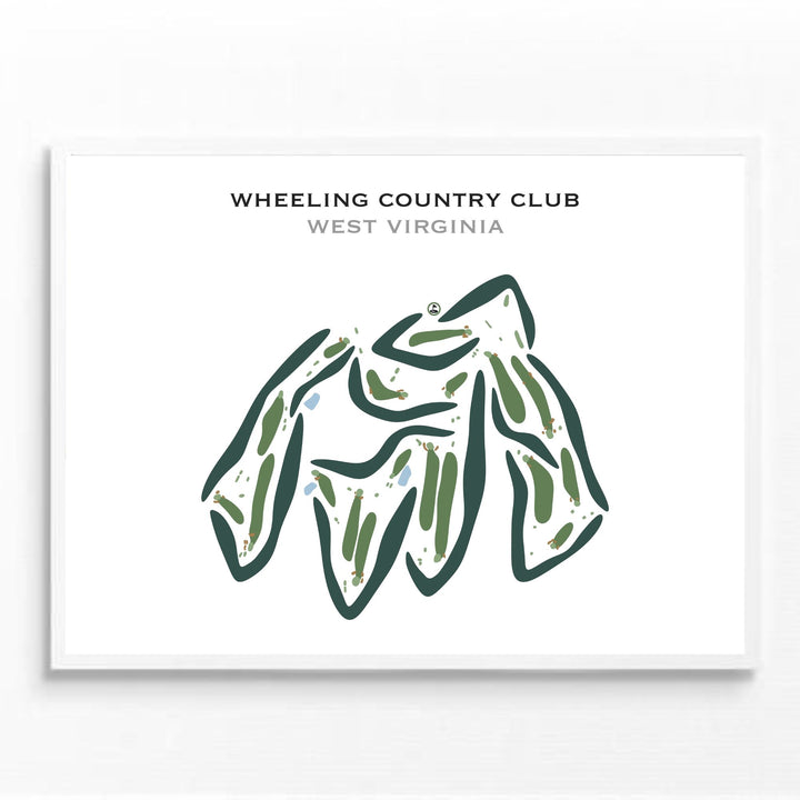 Wheeling Country Club, West Virginia - Printed Golf Courses