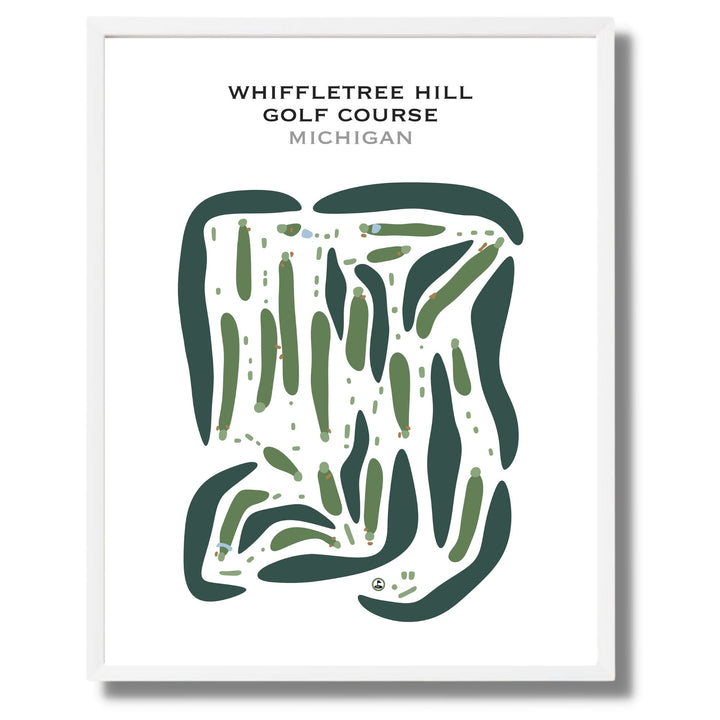 Whiffletree Hill Golf Course, Michigan - Printed Golf Courses