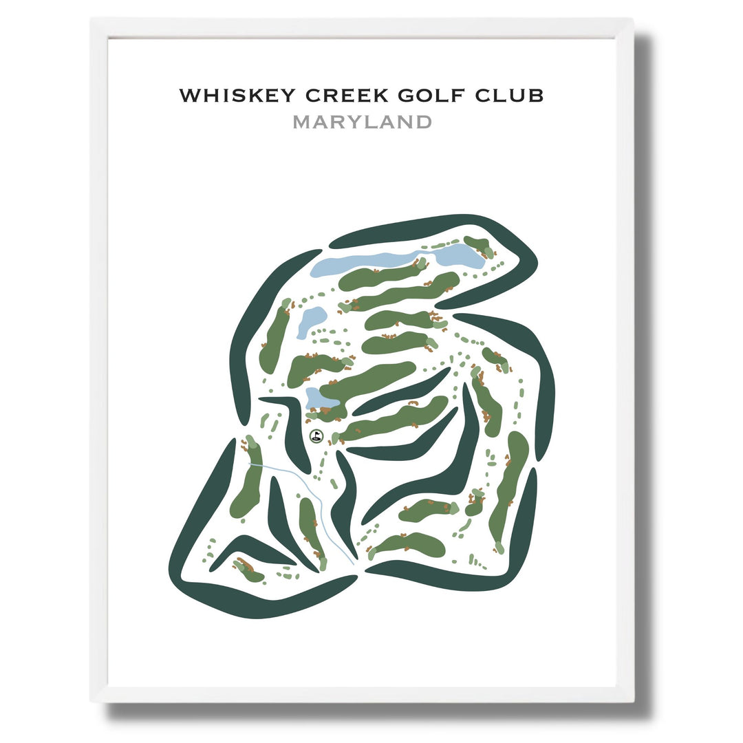 Whiskey Creek Golf Course, Maryland - Printed Golf Courses