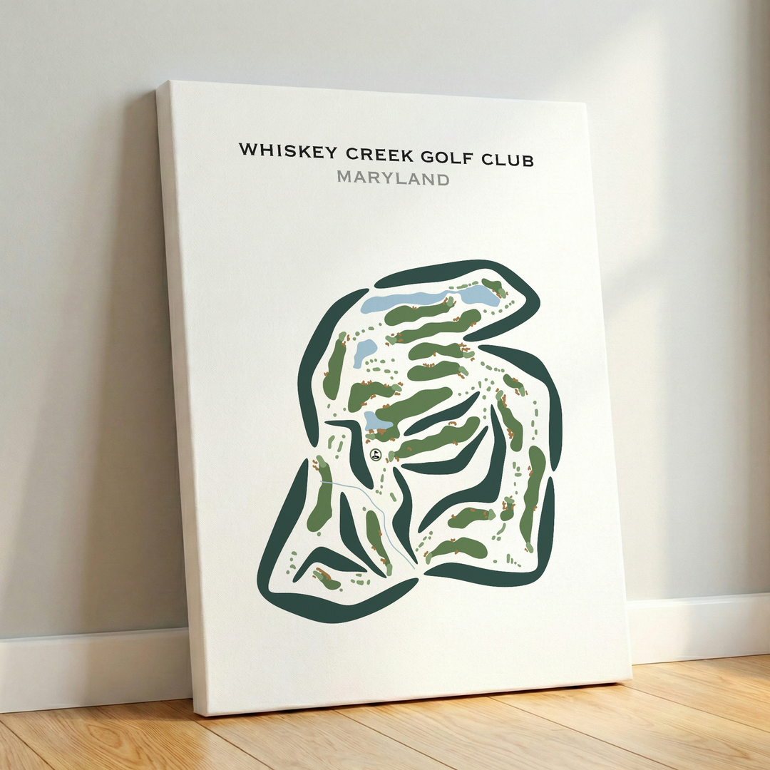 Whiskey Creek Golf Course, Maryland - Printed Golf Courses