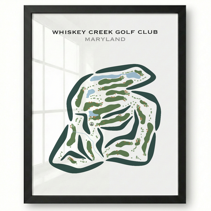 Whiskey Creek Golf Course, Maryland - Printed Golf Courses