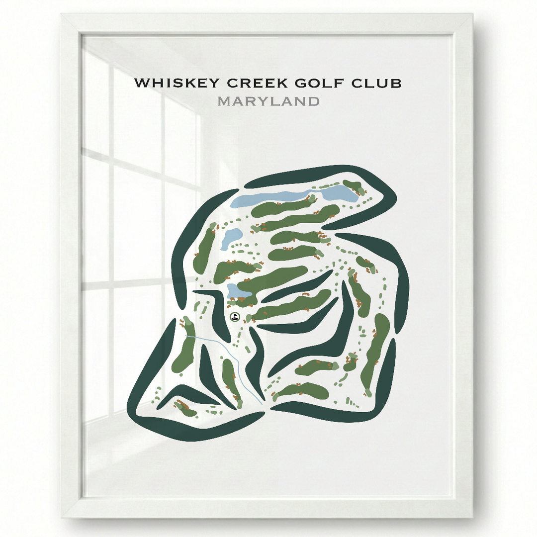 Whiskey Creek Golf Course, Maryland - Printed Golf Courses
