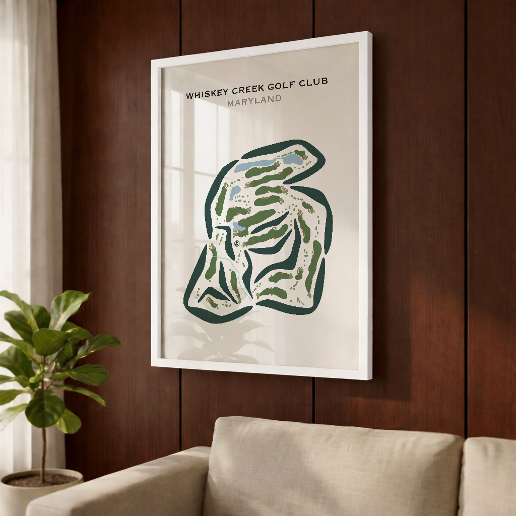 Whiskey Creek Golf Course, Maryland - Printed Golf Courses