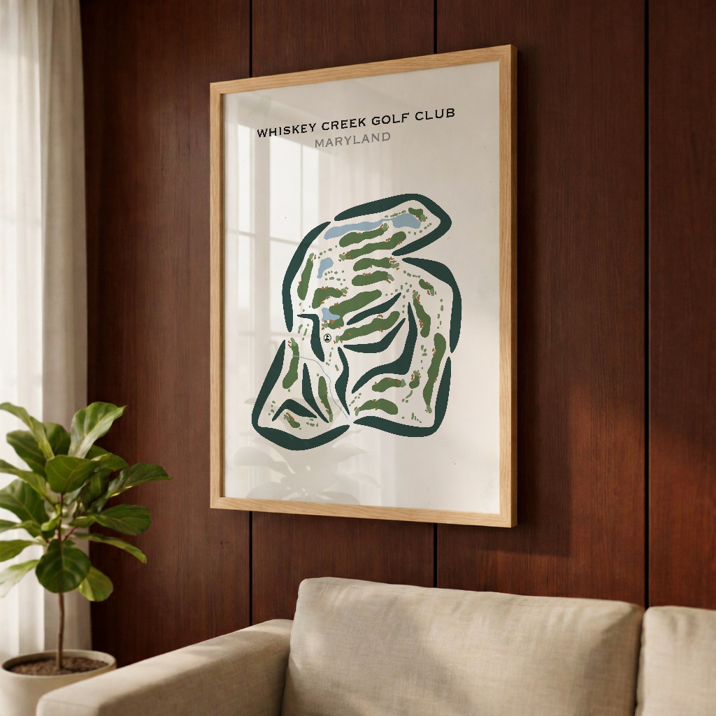 Whiskey Creek Golf Course, Maryland - Printed Golf Courses