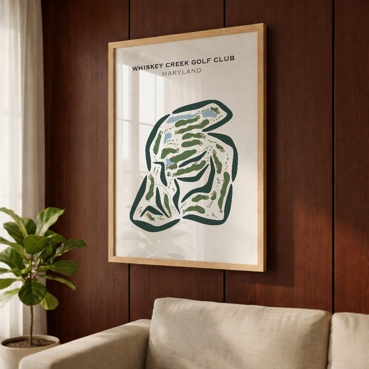 Whiskey Creek Golf Course, Maryland - Printed Golf Courses