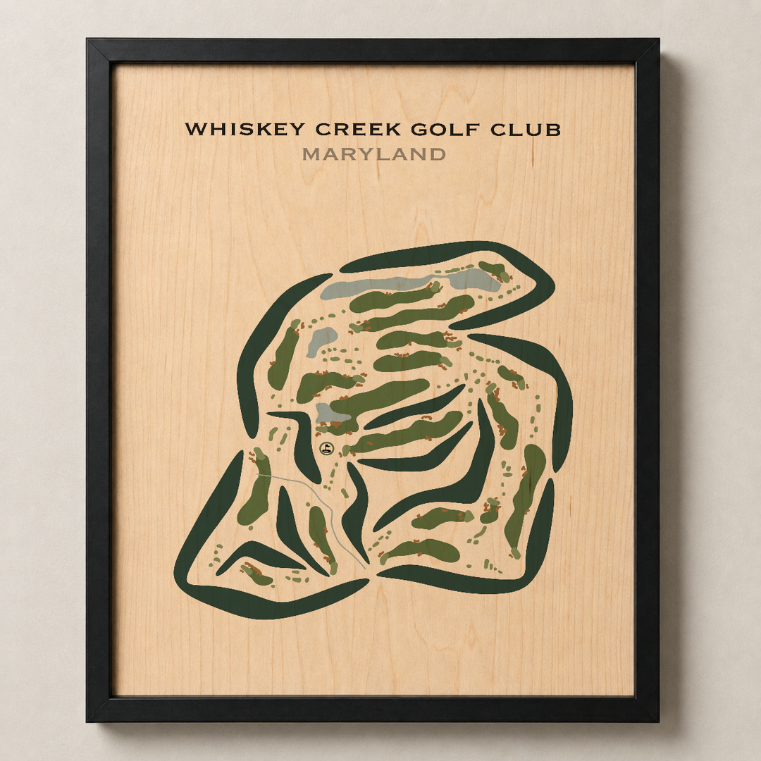 Whiskey Creek Golf Course, Maryland - Printed Golf Courses