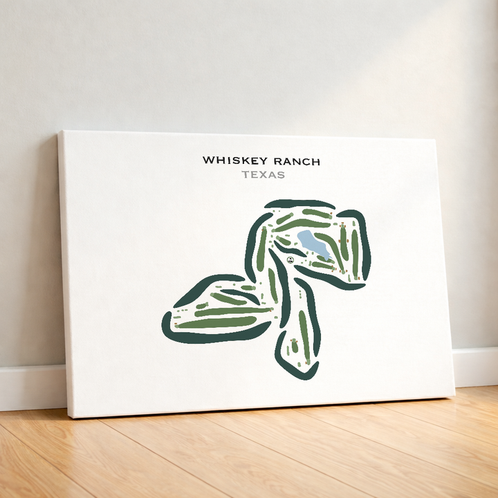 Whiskey Ranch, Texas - Printed Golf Courses