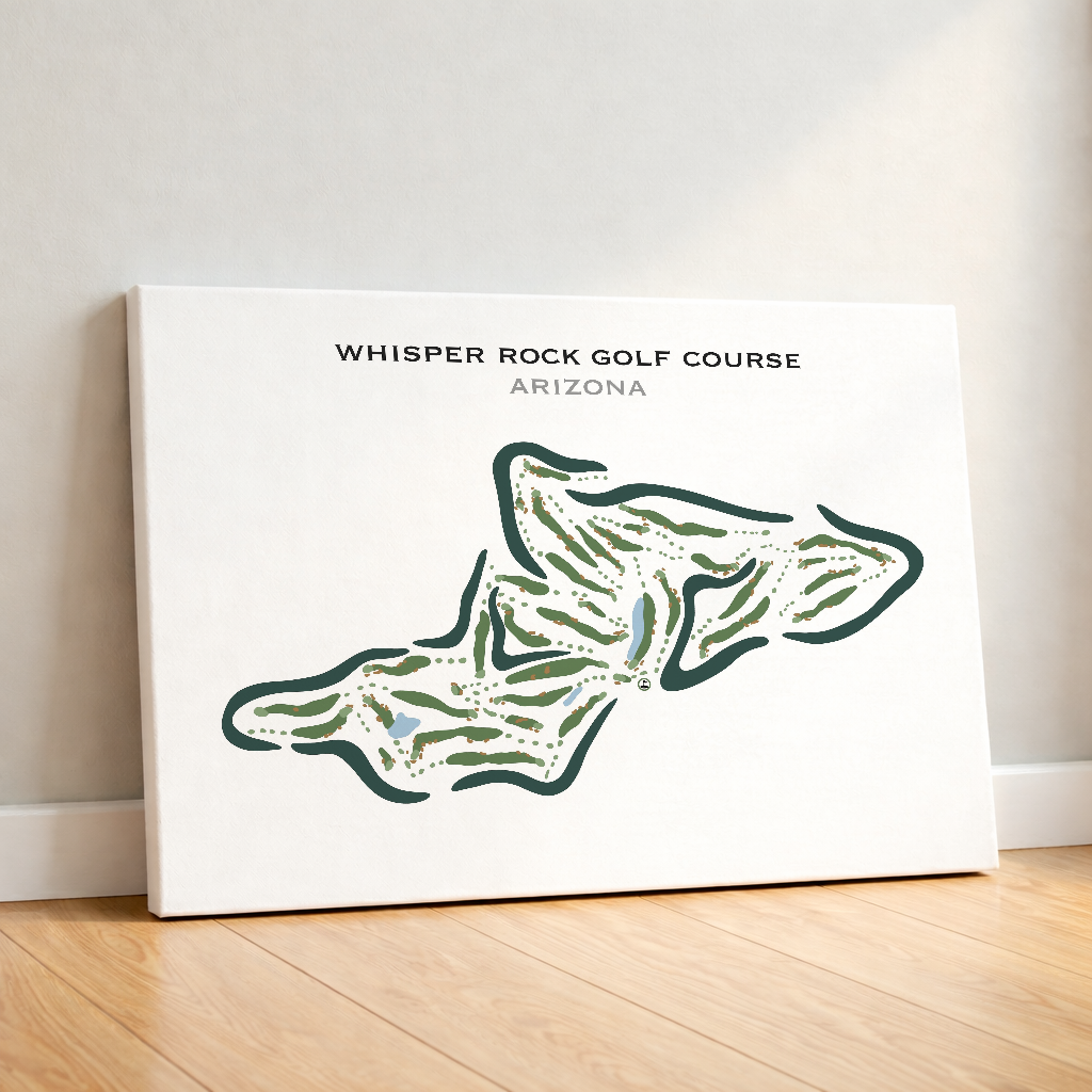 Whisper Rock Golf Course, Arizona - Printed Golf Courses