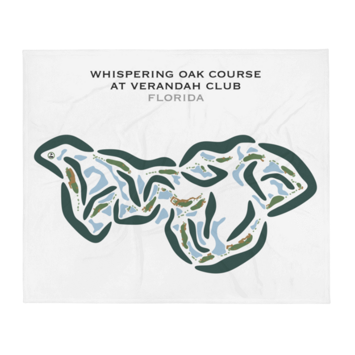 Whispering Oak Course at Verandah Club, Florida - Printed Golf Courses