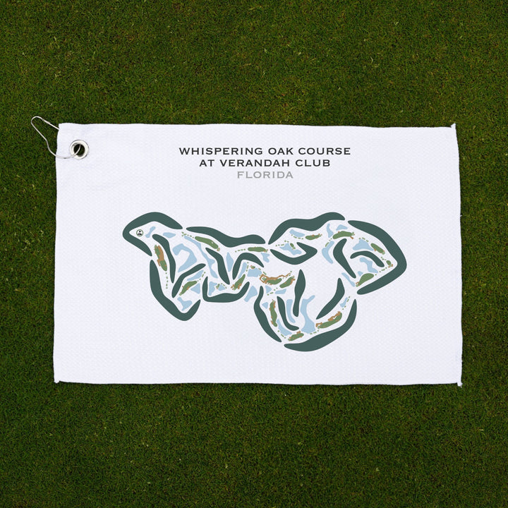 Whispering Oak Course at Verandah Club, Florida - Printed Golf Courses