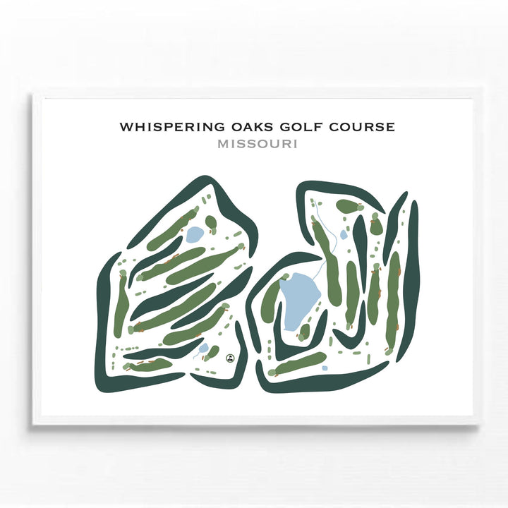 Whispering Oaks Golf Course, Missouri - Printed Golf Courses