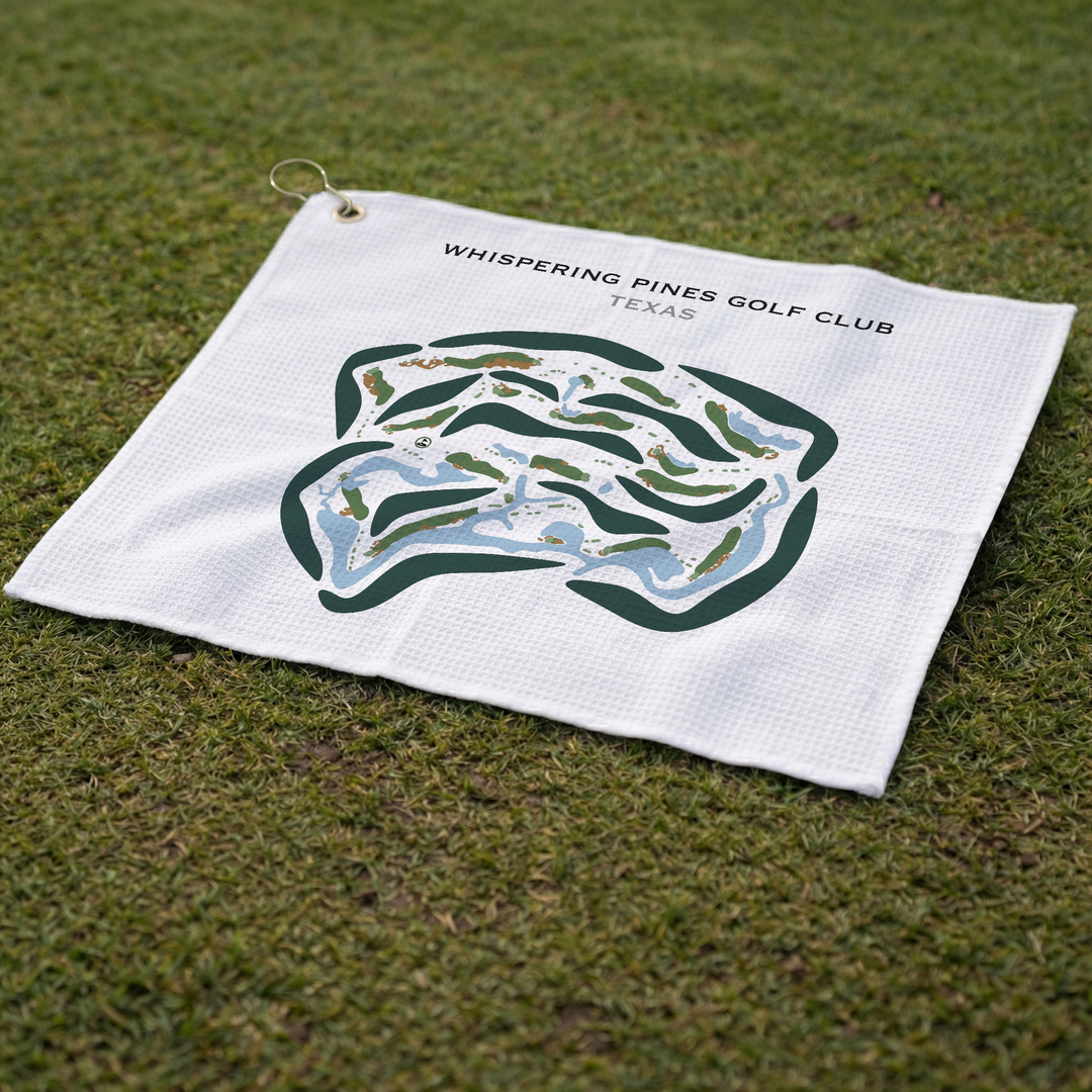 Whispering Pines Golf Club, Texas - Printed Golf Courses