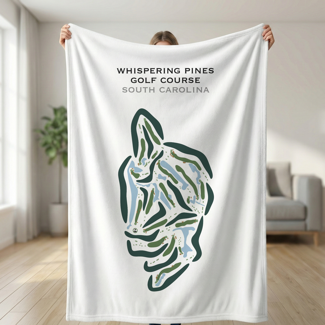 Whispering Pines Golf Course, South Carolina - Printed Golf Courses