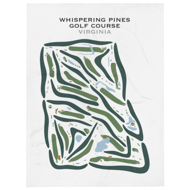 Whispering Pines Golf Course, Mississippi - Printed Golf Courses