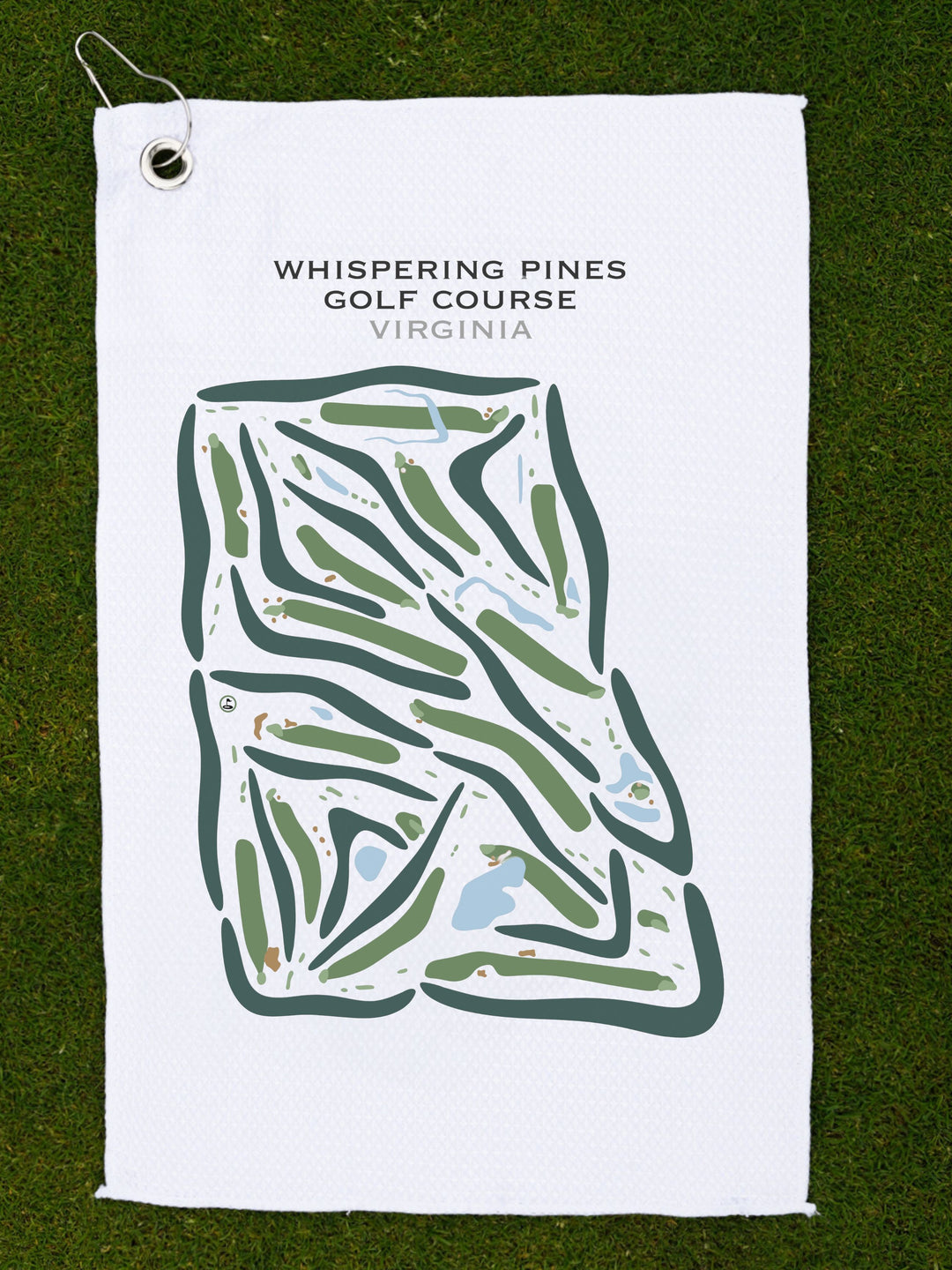 Whispering Pines Golf Course, Mississippi - Printed Golf Courses