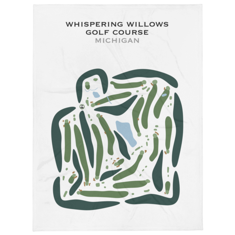 Whispering Willows Golf Course, Michigan - Printed Golf Courses