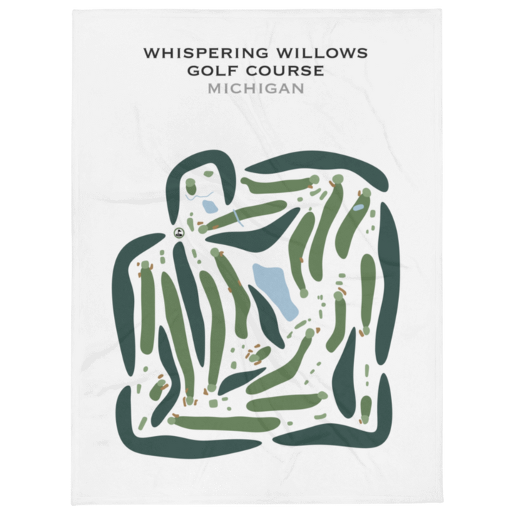 Whispering Willows Golf Course, Michigan - Printed Golf Courses