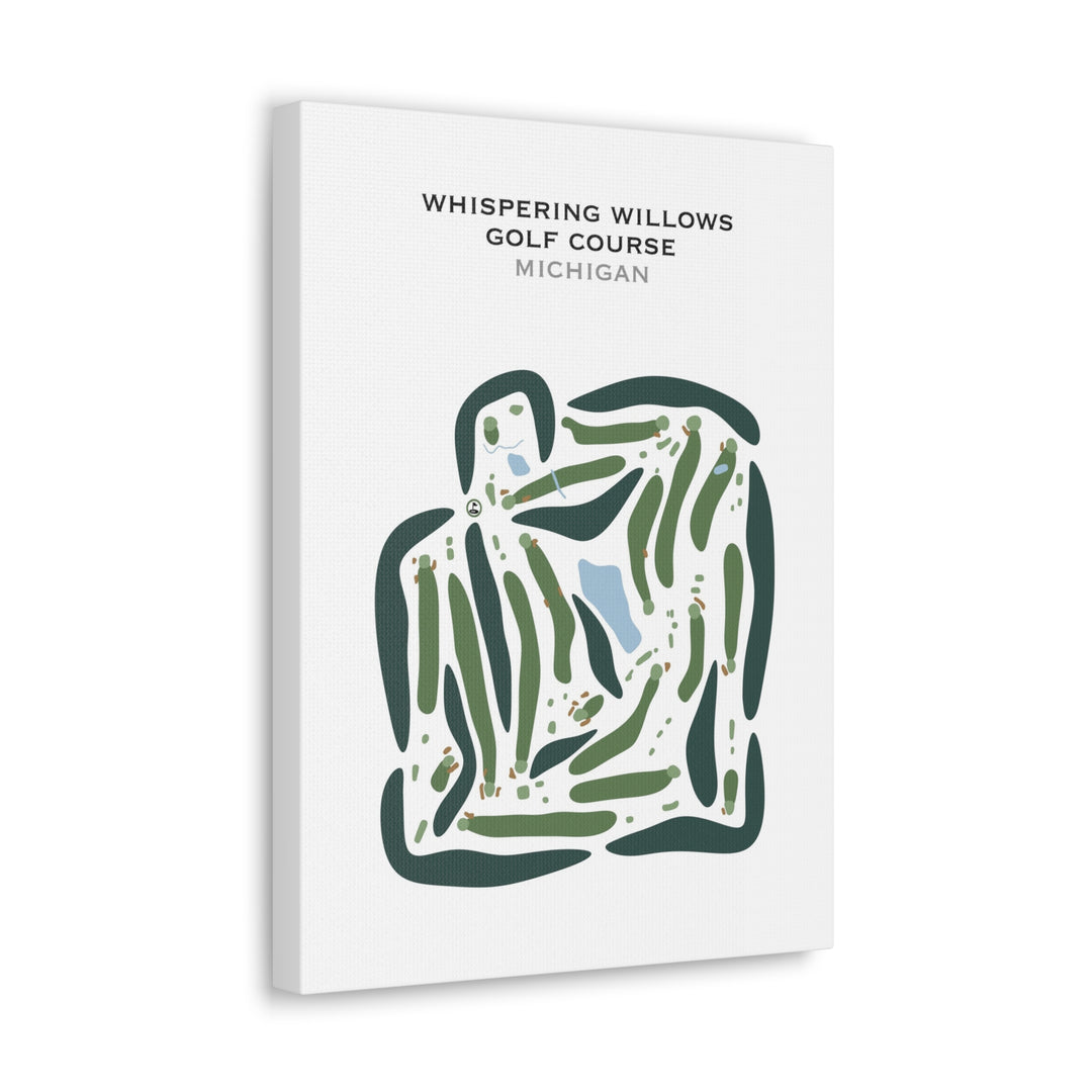 Whispering Willows Golf Course, Michigan - Printed Golf Courses