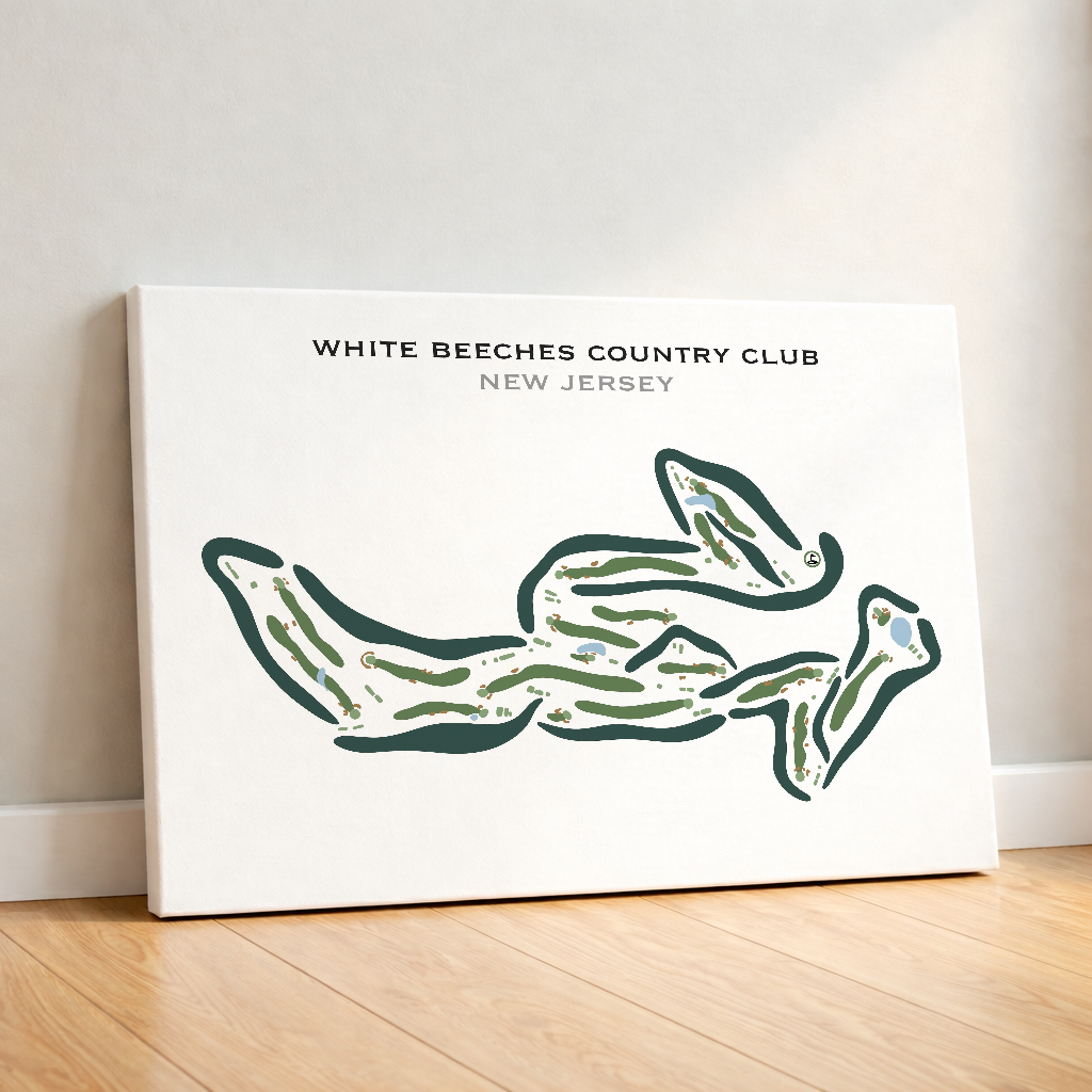 White Beeches Country Club, New Jersey - Printed Golf Courses