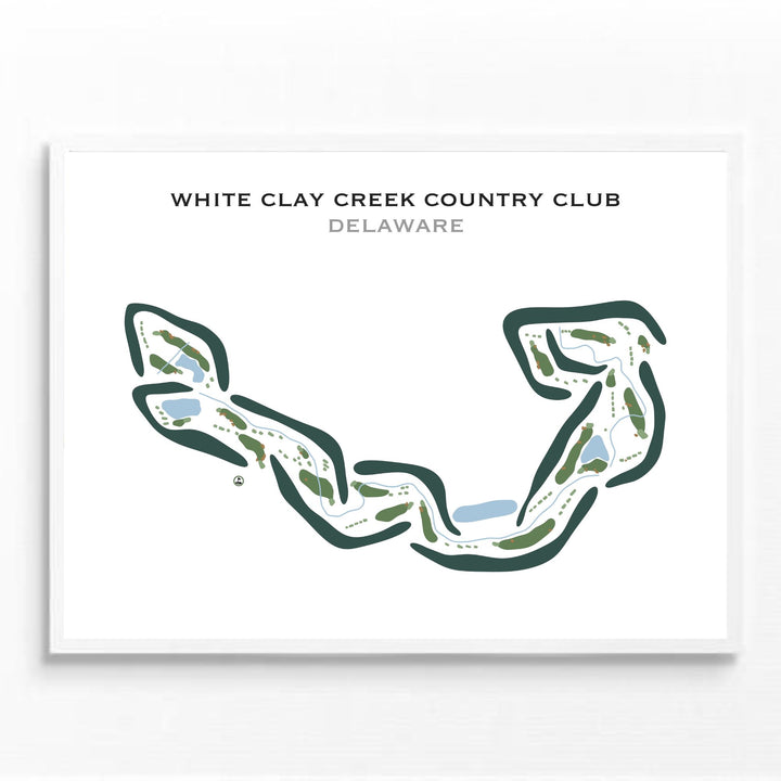 White Clay Creek Country Club, Delaware - Printed Golf Courses