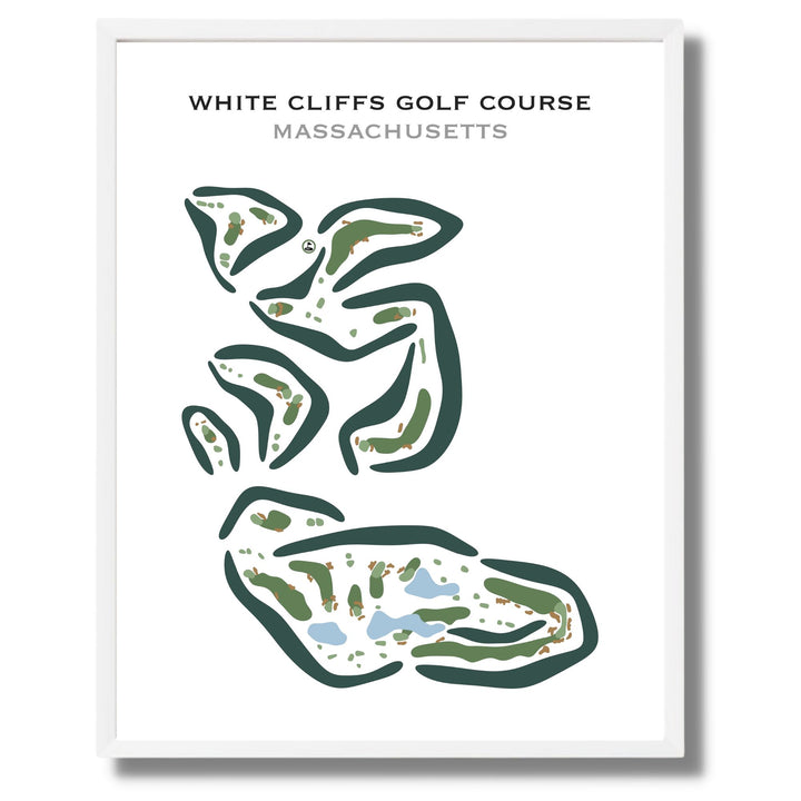 White Cliffs Golf Course, Massachusetts - Printed Golf Courses