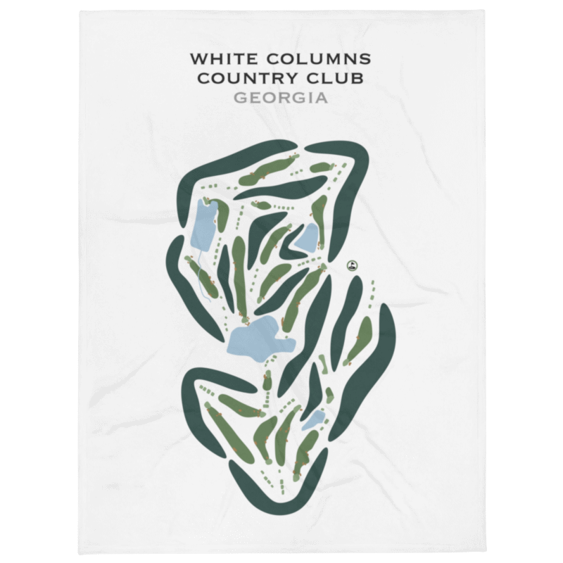 White Columns Country Club, Georgia - Printed Golf Courses