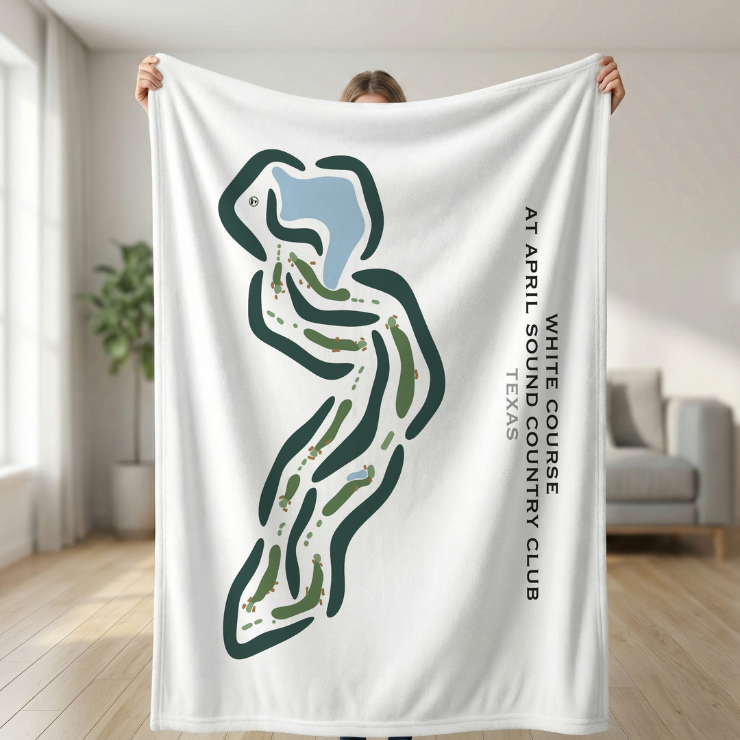 White Course at April Sound Country Club, Texas - Printed Golf Courses