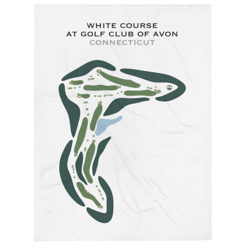 White Course at Golf Club of Avon, Connecticut - Printed Golf Courses