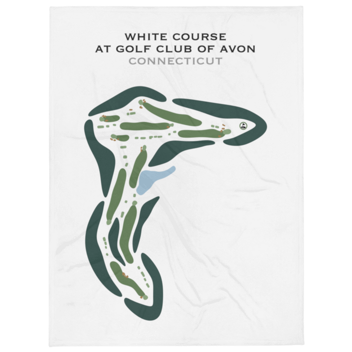 White Course at Golf Club of Avon, Connecticut - Printed Golf Courses
