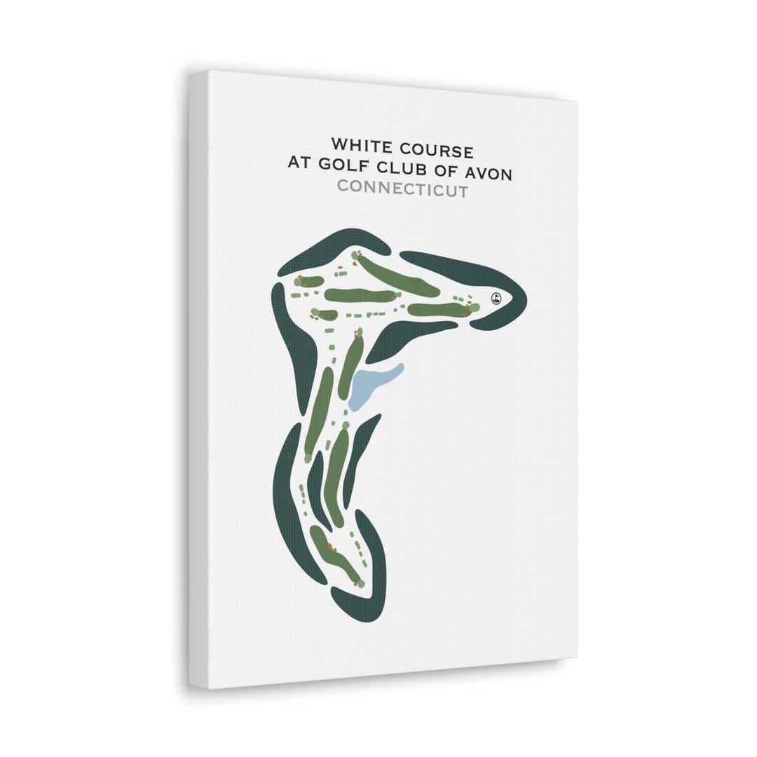 White Course at Golf Club of Avon, Connecticut - Printed Golf Courses