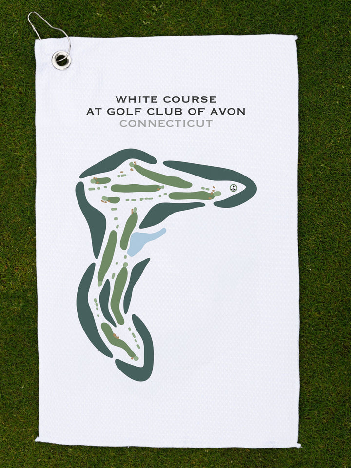White Course at Golf Club of Avon, Connecticut - Printed Golf Courses
