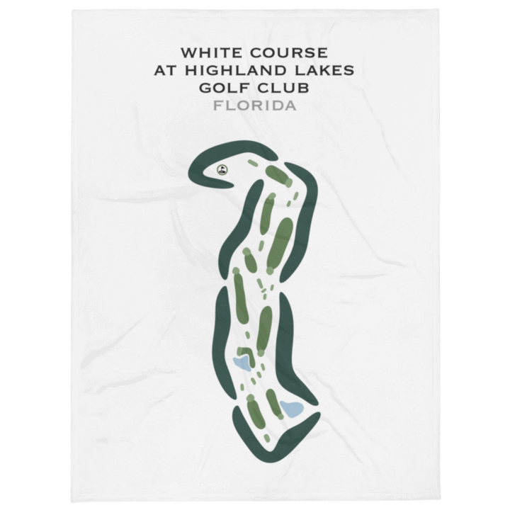White Course at Highland Lakes Golf Club, Florida - Printed Golf Courses