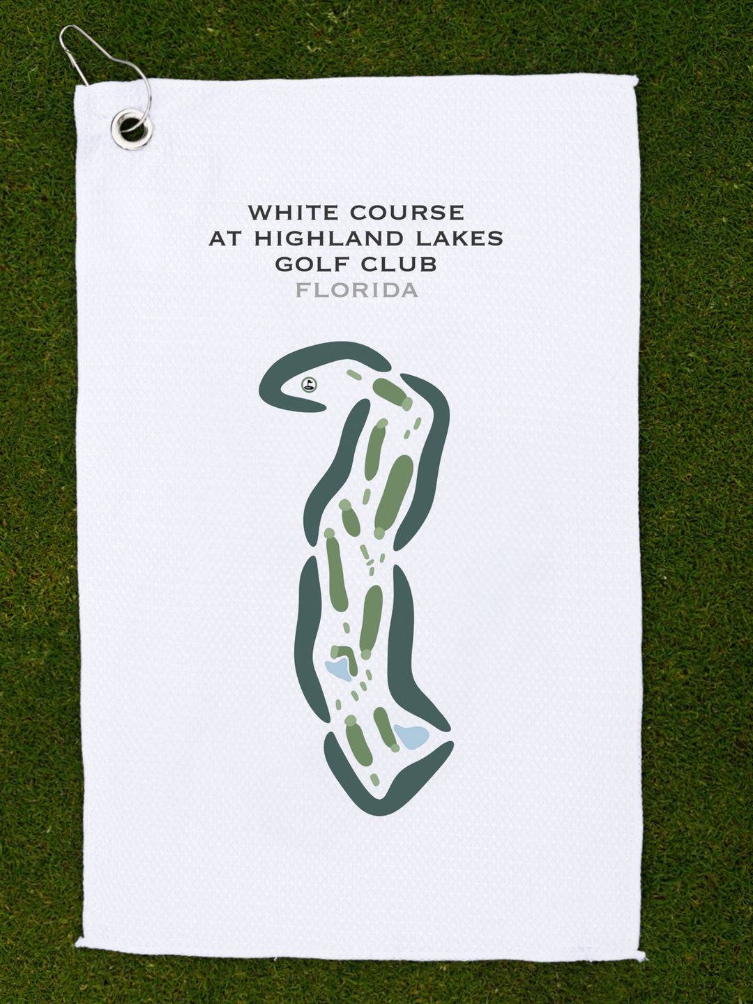 White Course at Highland Lakes Golf Club, Florida - Printed Golf Courses