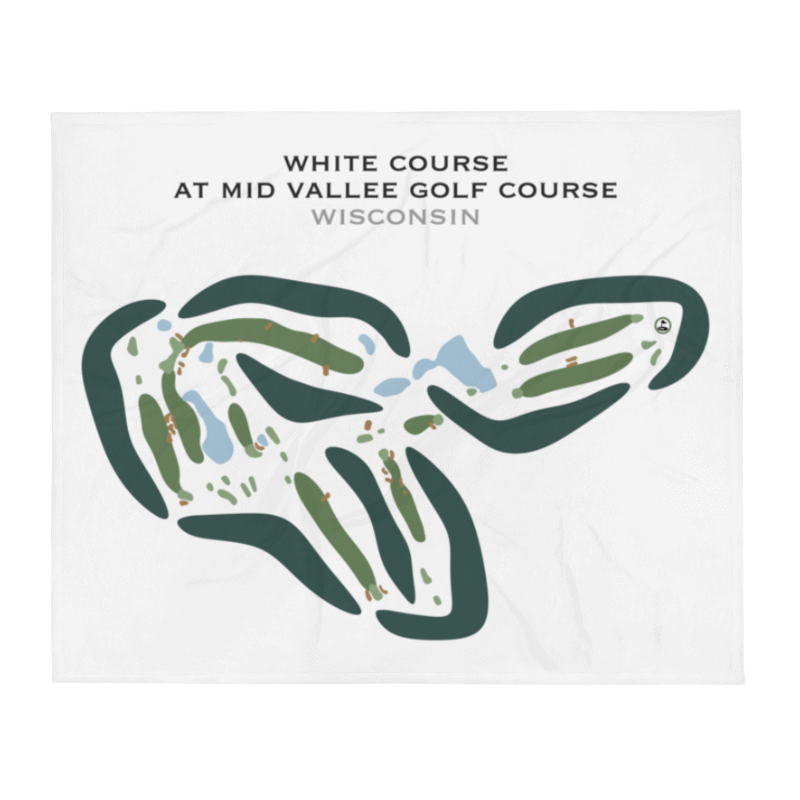 White Course at Mid Vallee Golf Course, Wisconsin - Printed Golf Courses