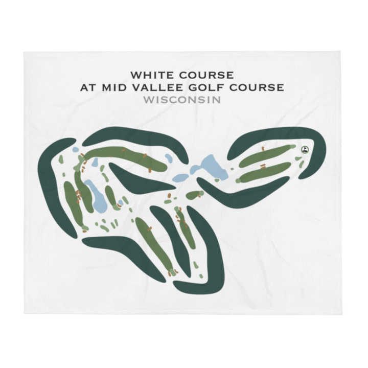 White Course at Mid Vallee Golf Course, Wisconsin - Printed Golf Courses