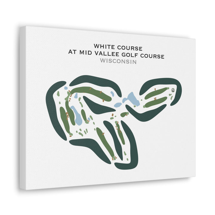 White Course at Mid Vallee Golf Course, Wisconsin - Printed Golf Courses