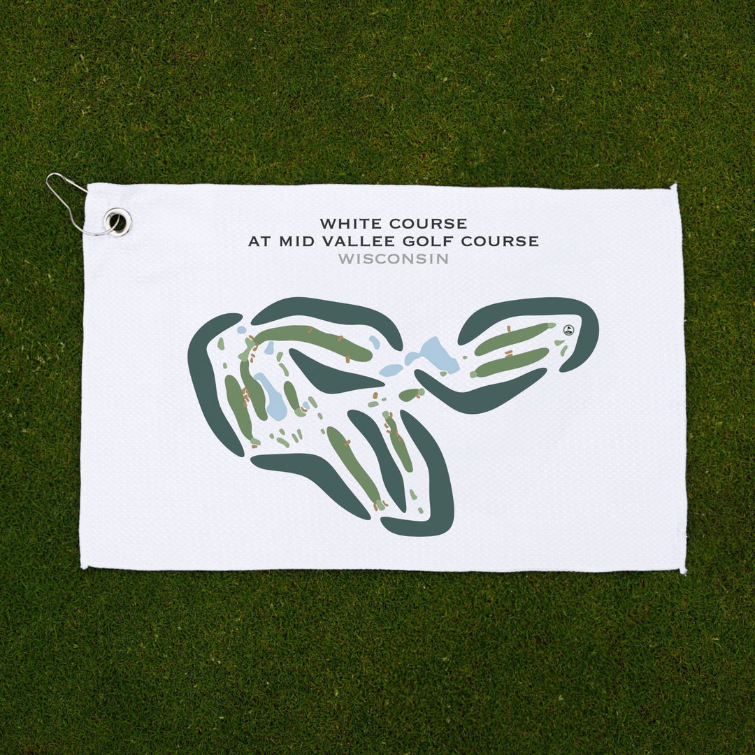 White Course at Mid Vallee Golf Course, Wisconsin - Printed Golf Courses