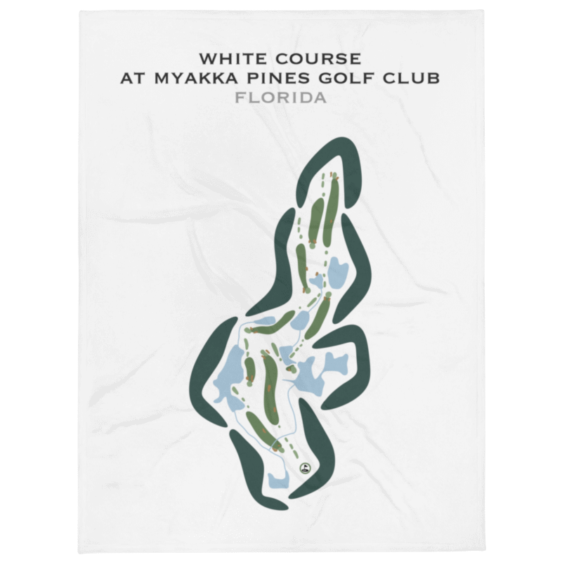 White Course at Myakka Pines Golf Club, Florida - Printed Golf Courses