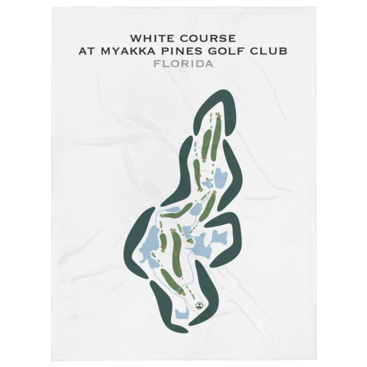 White Course at Myakka Pines Golf Club, Florida - Printed Golf Courses