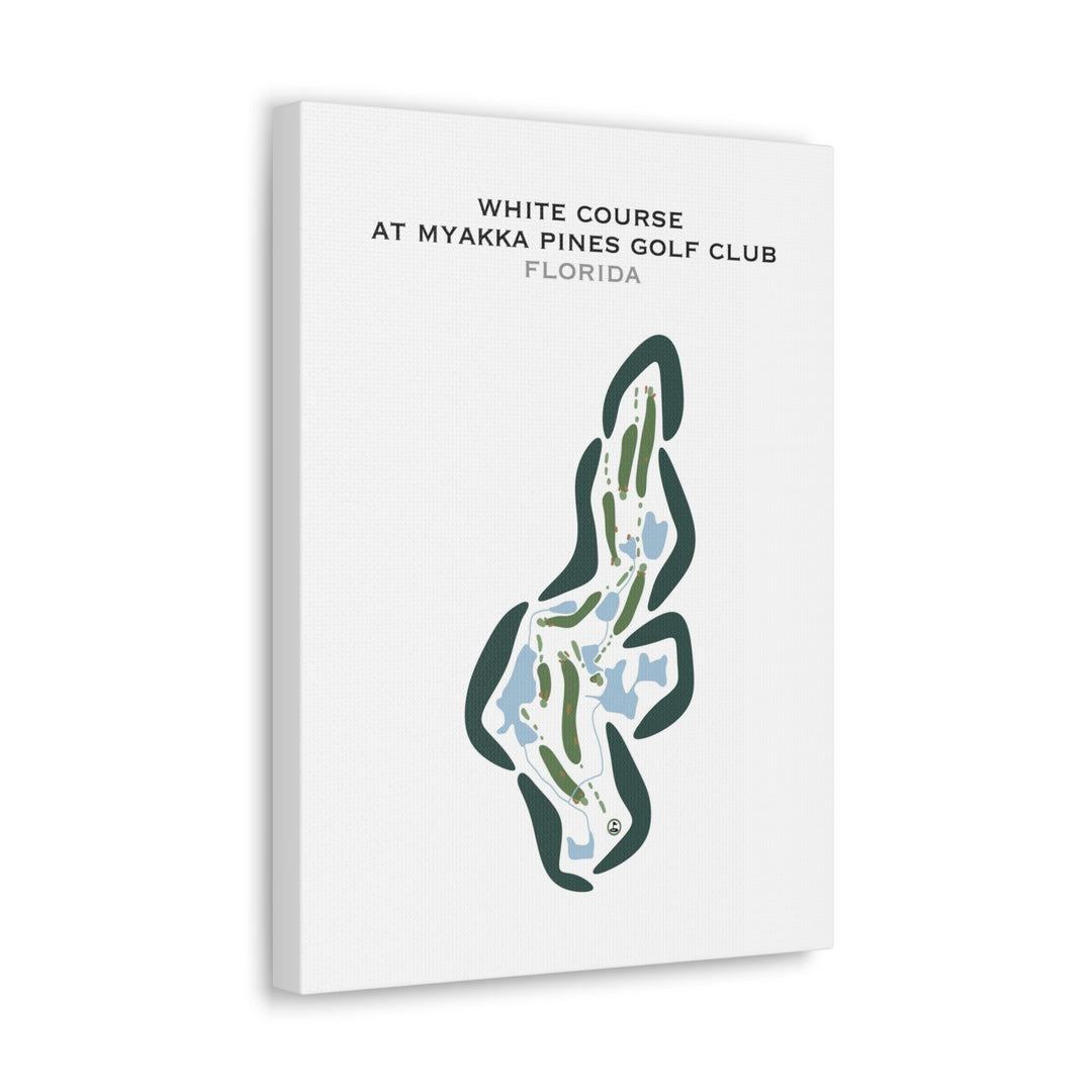 White Course at Myakka Pines Golf Club, Florida - Printed Golf Courses