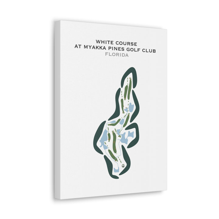 White Course at Myakka Pines Golf Club, Florida - Printed Golf Courses
