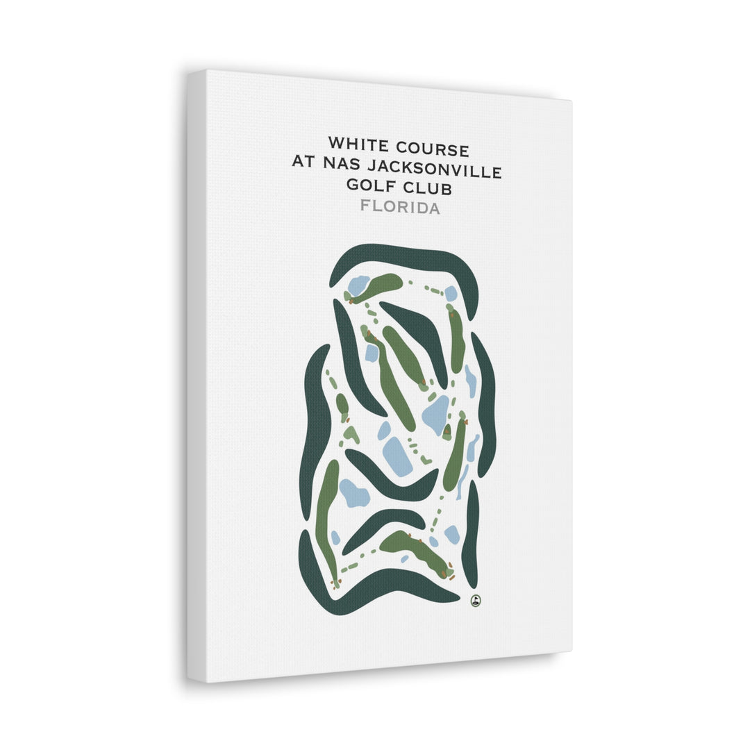 White Course at NAS Jacksonville Golf Club, Florida - Printed Golf Courses
