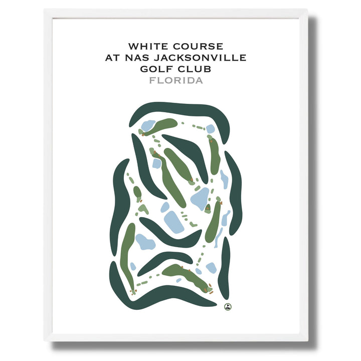 White Course at NAS Jacksonville Golf Club, Florida - Printed Golf Courses